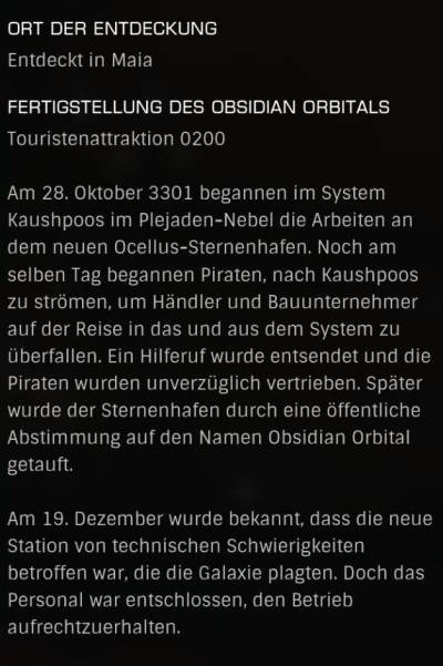 0200 - Fertigstellung des Obsidian Orbitals