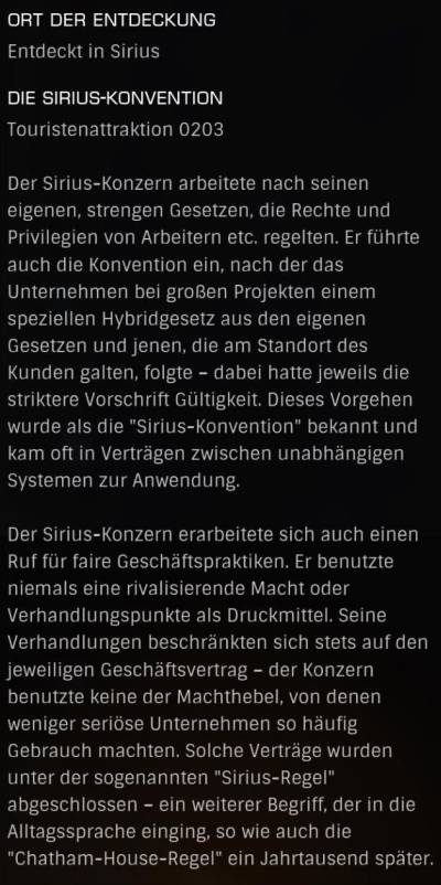 0203 - Die Sirius-Konvention