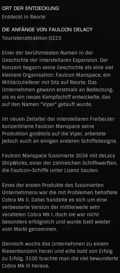 0223 - Die Anfänge von Faulcon DeLacy