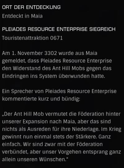 0671 - Pleiades Resource Enterprise siegreich